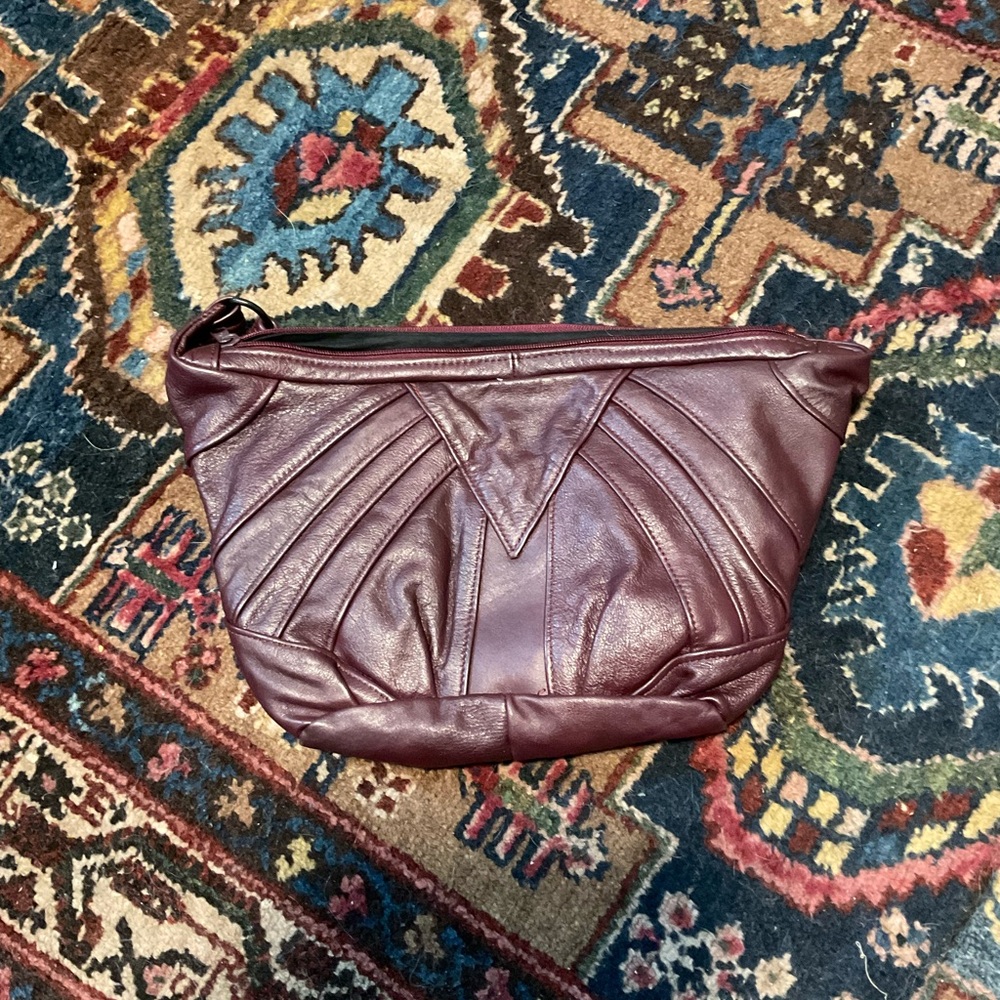 Genuine Leather  vintage shoulder bag